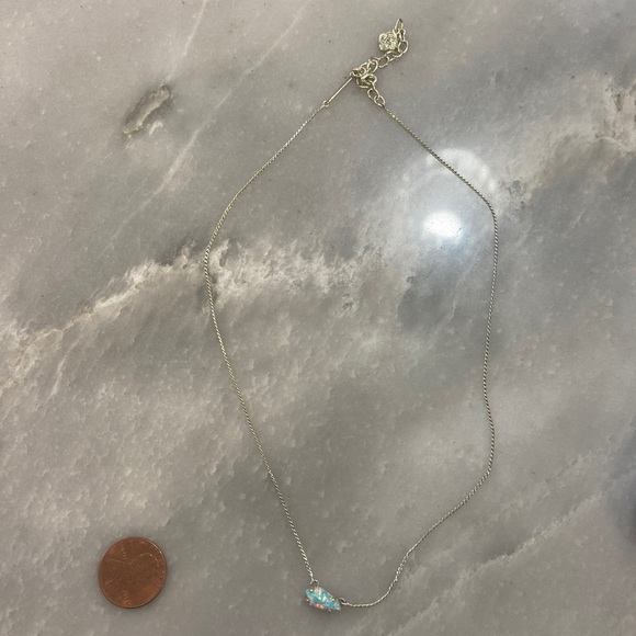 Kendra Scott. Cami Gold Pendant Necklace in Aqua Opal. Resort 2015 Collection. - Picture 2 of 2